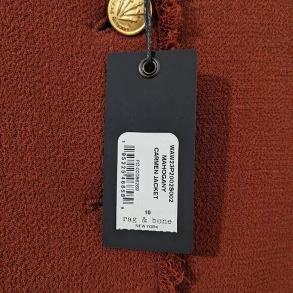 NWT Rag & Bone | Carmen Wool Jacket in Mahogany - Picture 15 of 16